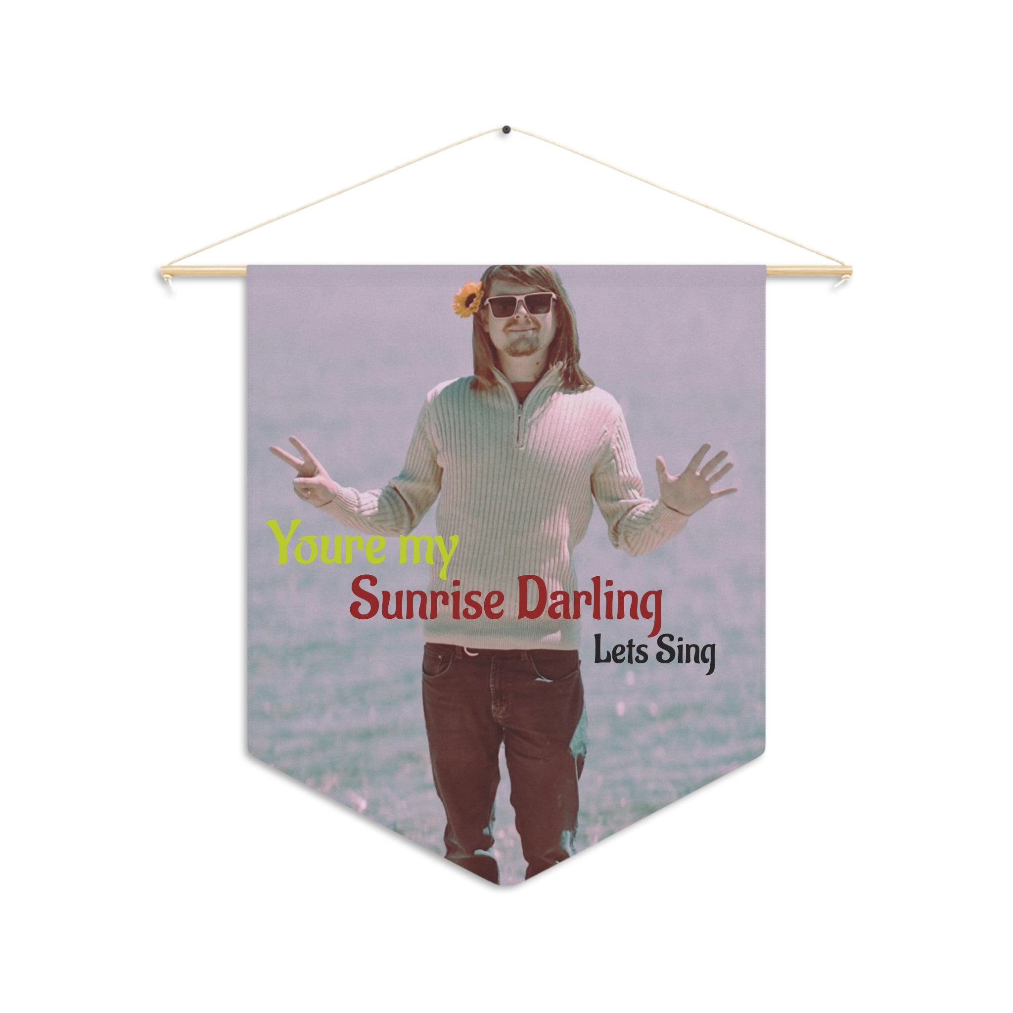 "You're My Sunrise Darling" Vintage Photo Wall Banner