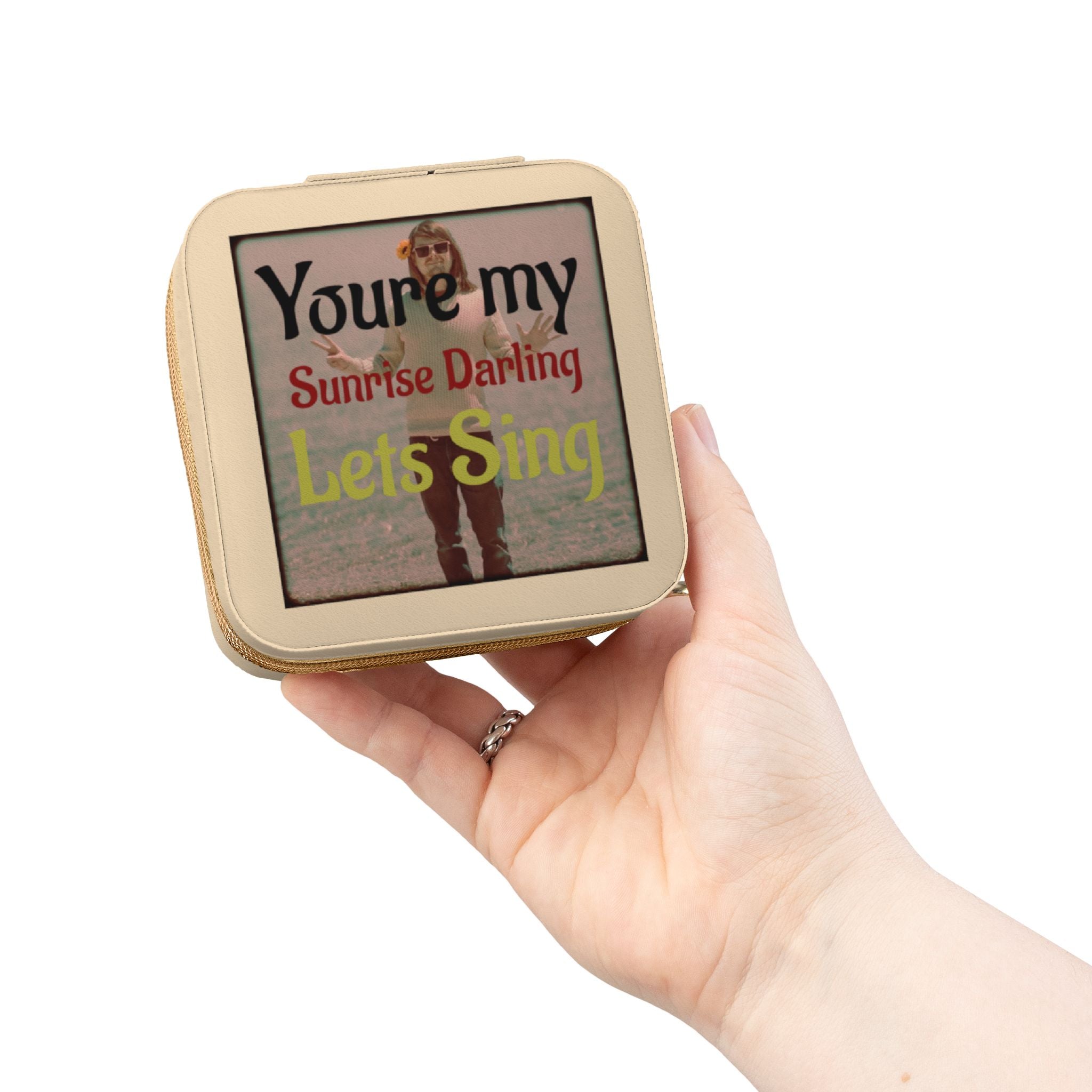 Jewelry Travel Case – "You’re My Sunrise Darling, Let’s Sing"