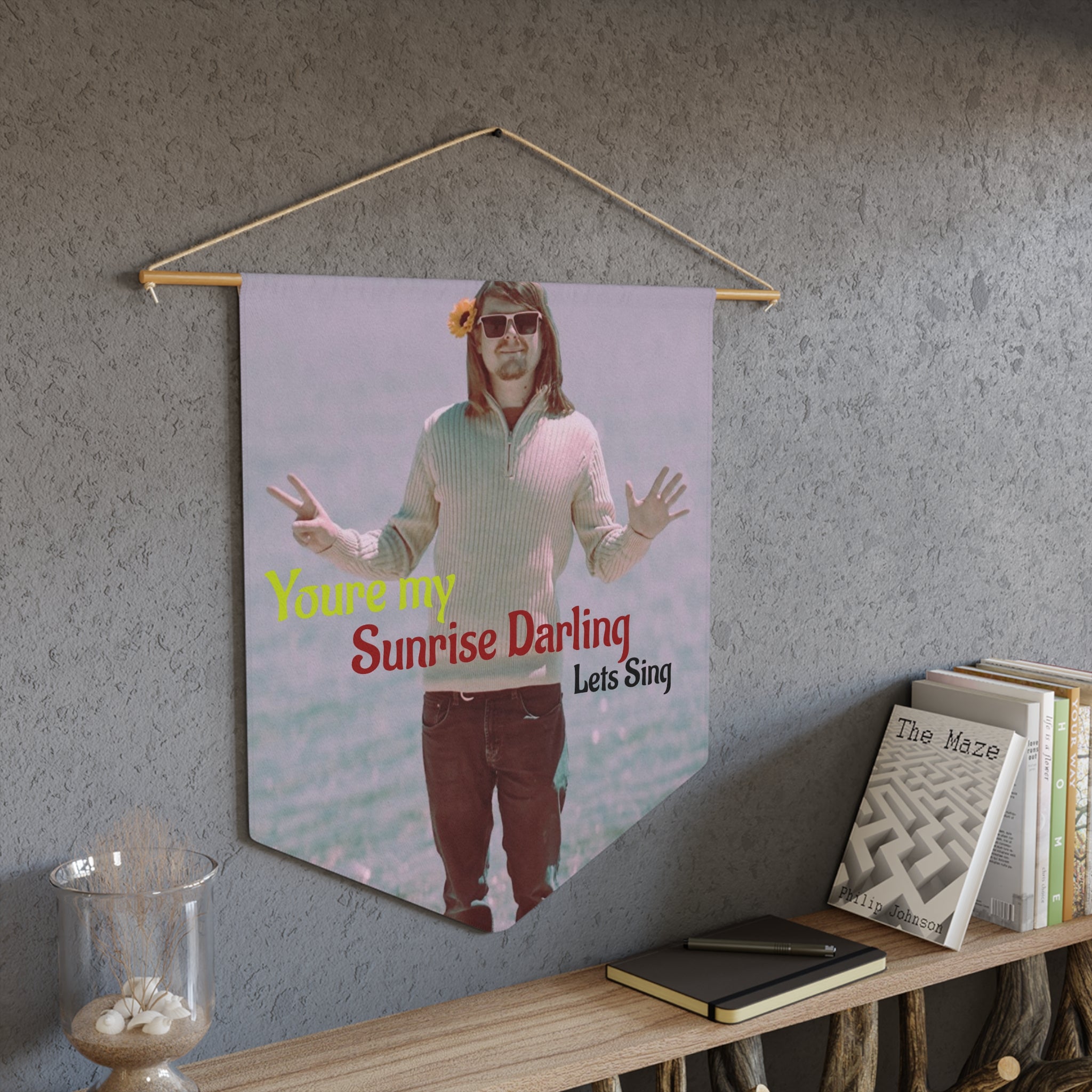 "You're My Sunrise Darling" Vintage Photo Wall Banner