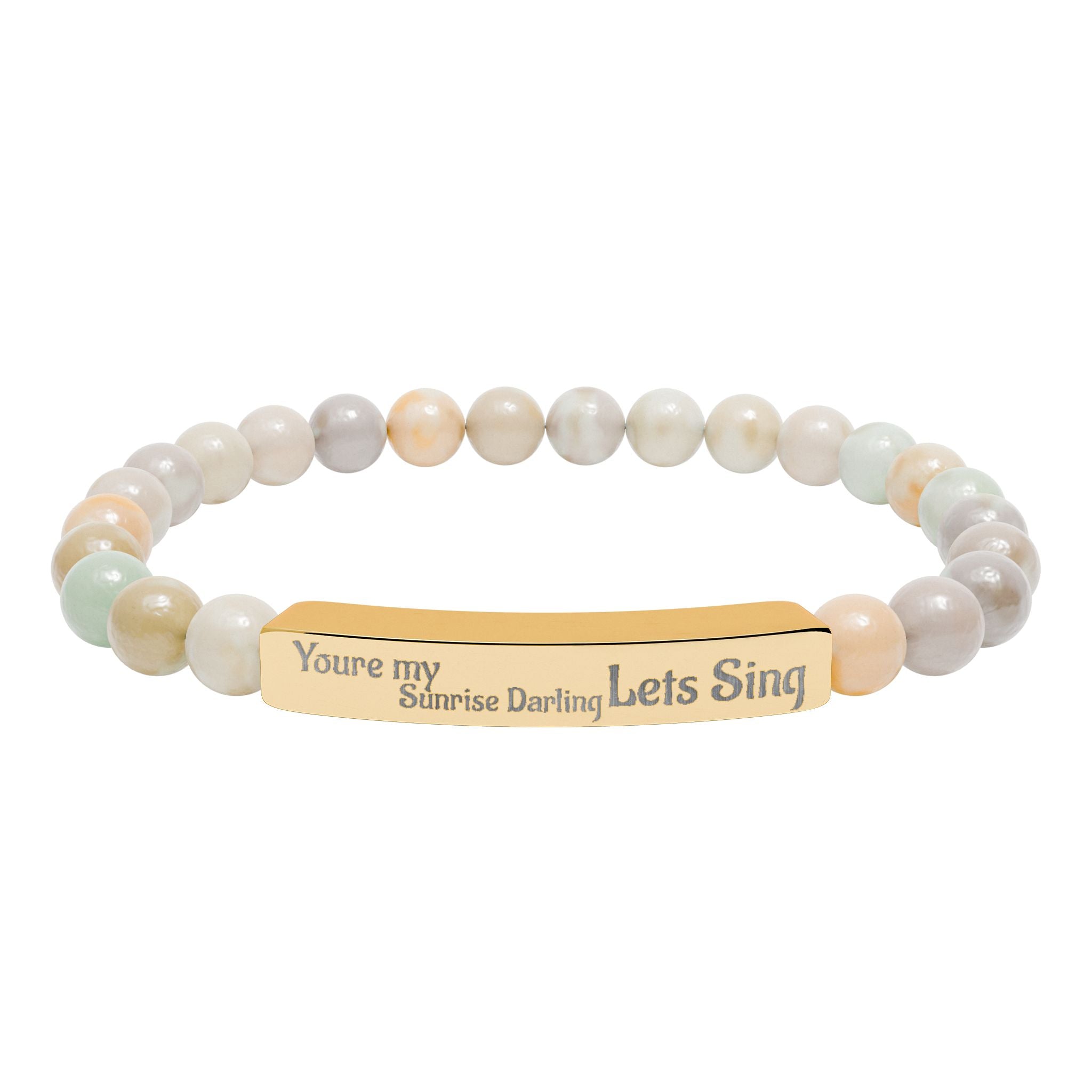 Sunrise Darling Natural Stone Bead Bracelet